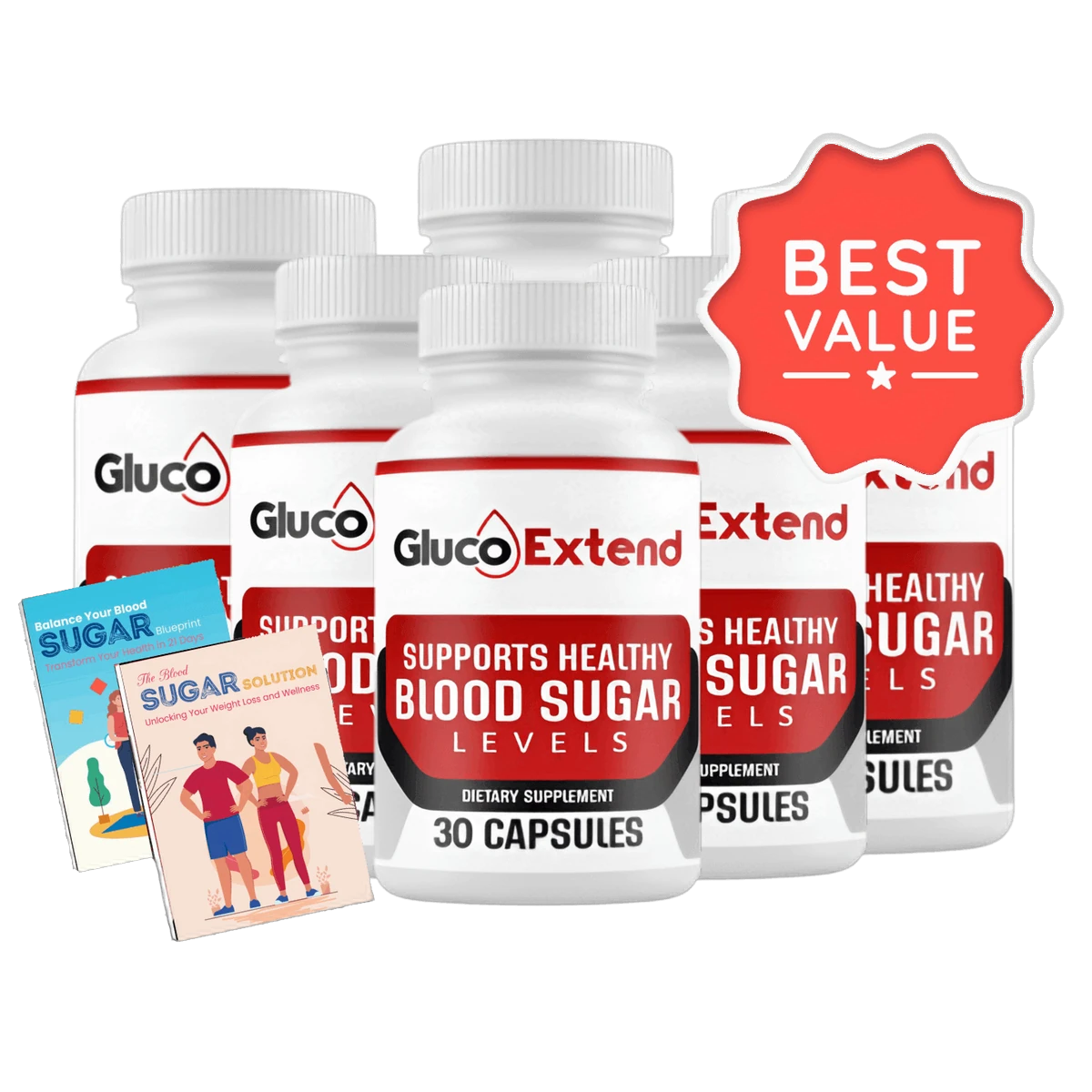 Gluco Extend Blood Sugar Support — Front Label